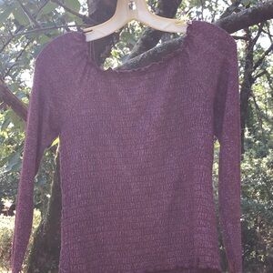 Justice Off the shoulder Maroon Sweater + Pants
